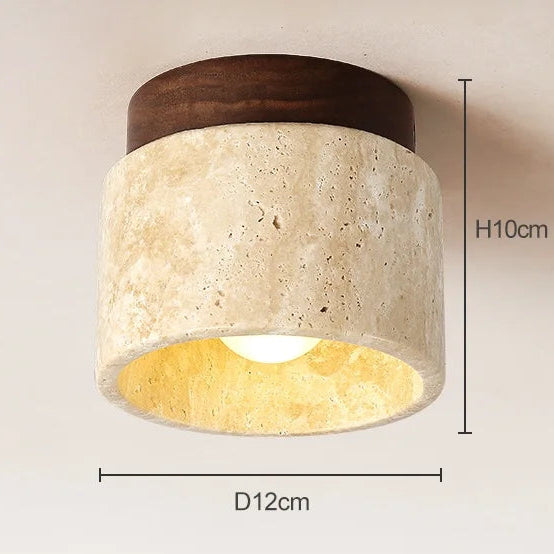 Ishi Natural Stone Ceiling Light