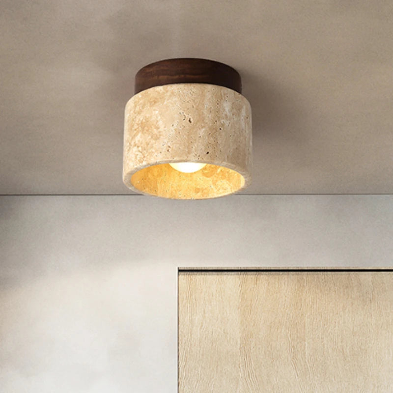 Minimalist round LED ceiling light fixture