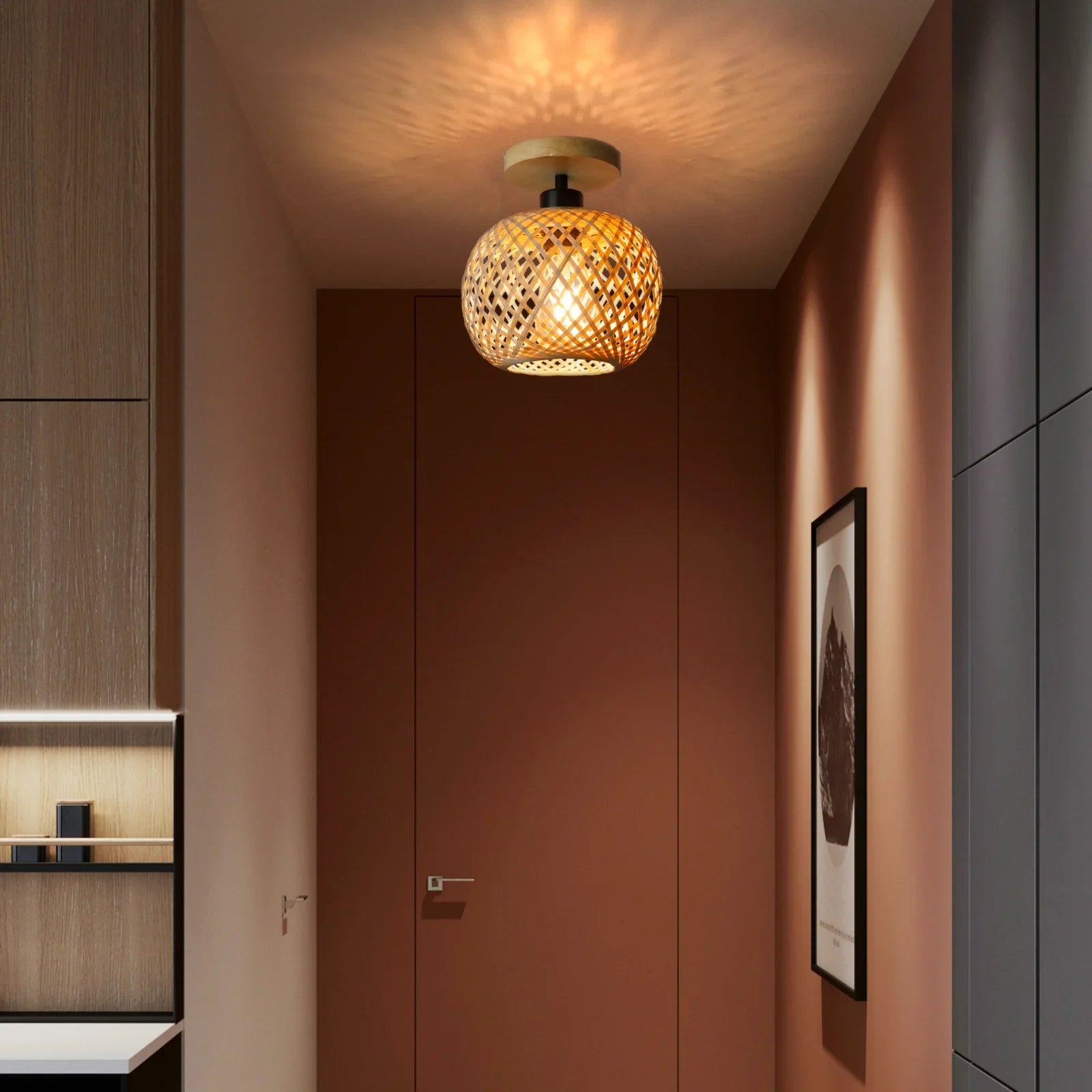 Bohemian style ceiling lamp for cozy living spaces