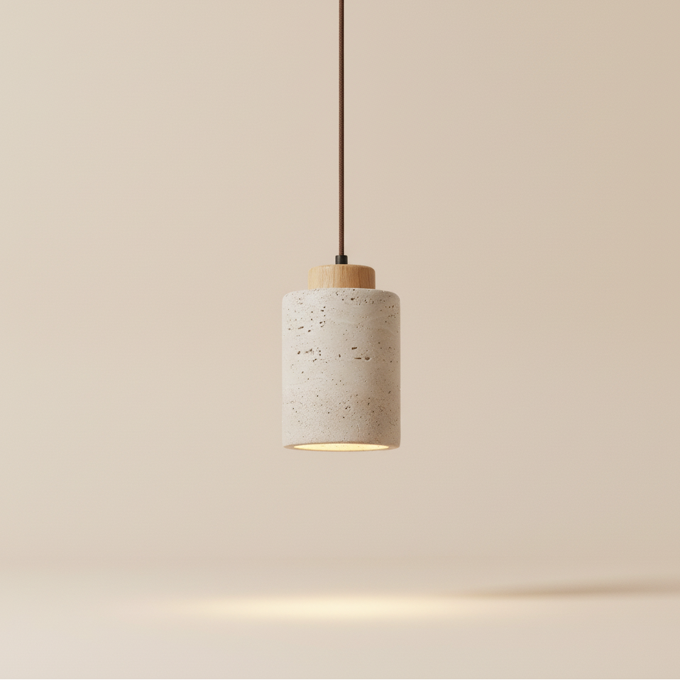 Natural Stone Pendant Light - Seamless Hero Image